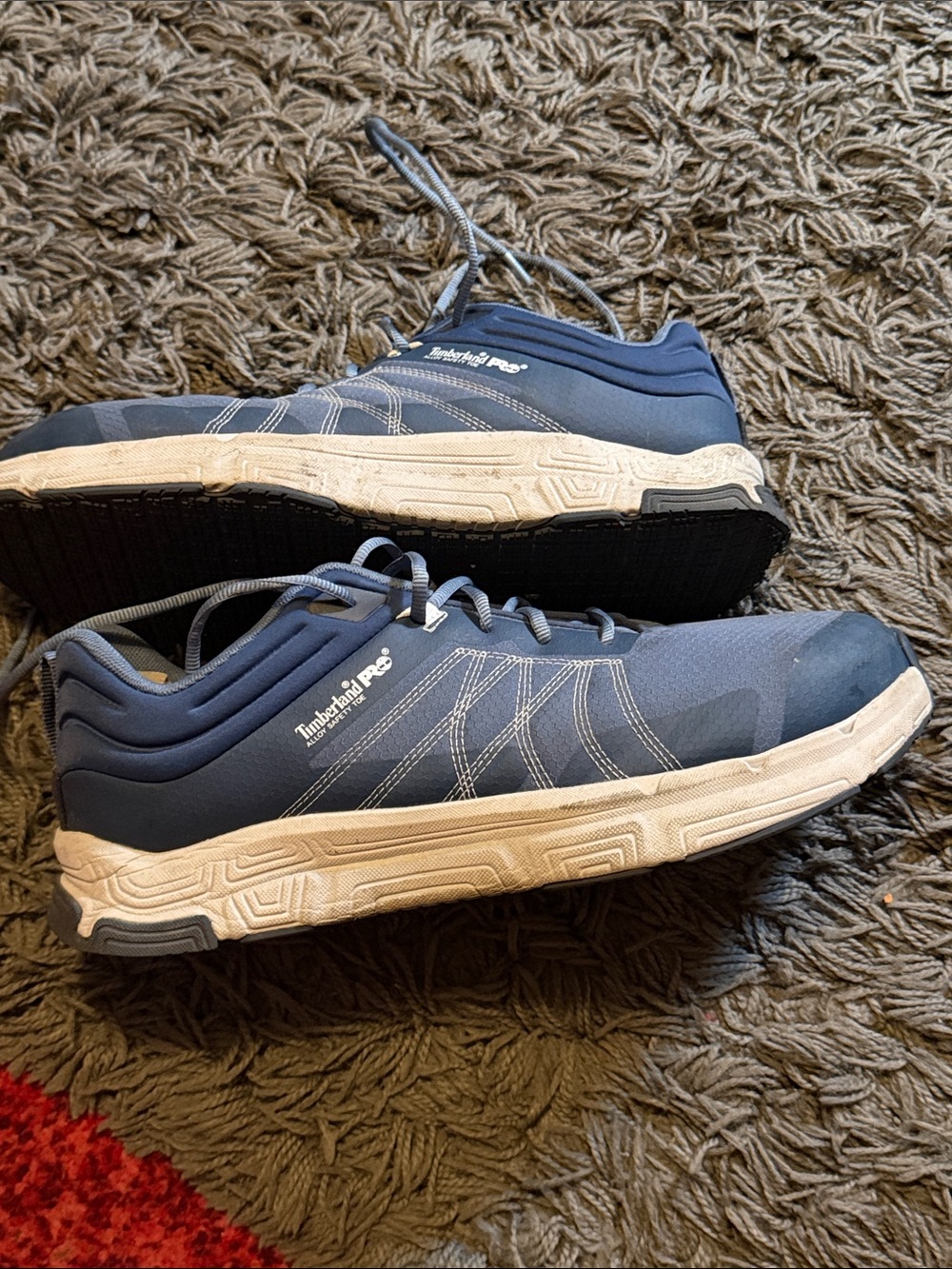 Timberland PRO Navy and White Low-Top Work Sneakers
